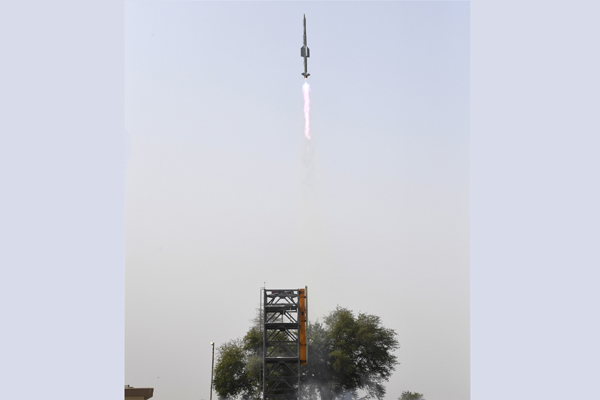 DRDO conducted two successful Launches of VL-SRSAM Missile System