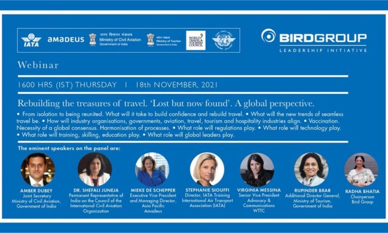 Bird Group organizes a webinar to discuss initiatives to steer our industry towards growth and rebuild the future of travel