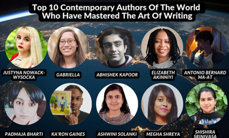 Top Ten Contemporary Authors of the World who have Mastered the Art of writing