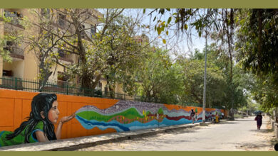 HCL Foundation, Ecochirp Foundation, corporate social responsibility, Noida, awe-inspiring wall art, wall beautification project
