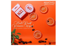 N21, Orange-Scented Nail Paint Wipes, Jojoba Oil