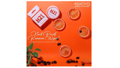 N21, Orange-Scented Nail Paint Wipes, Jojoba Oil