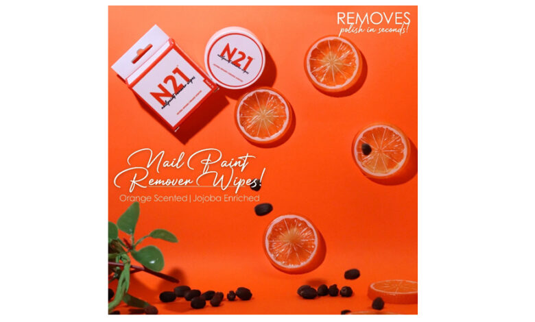 N21, Orange-Scented Nail Paint Wipes, Jojoba Oil